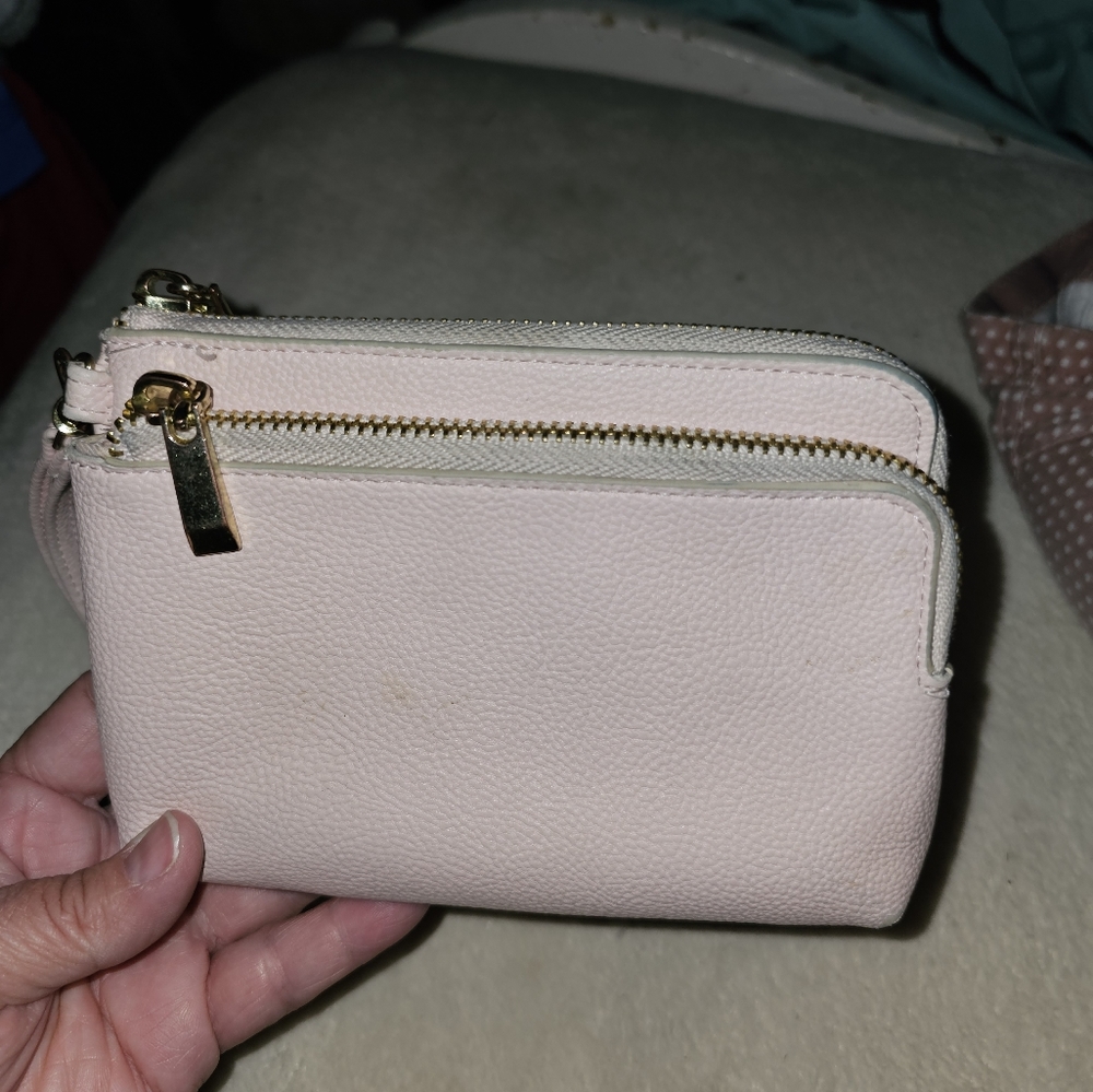 MENORA wristlet wallet light pink